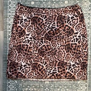 Amazon Leopard Print Mini Skirt